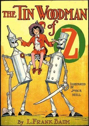 Book cover - The Tin Woodman of Oz by L. Frank Baum.